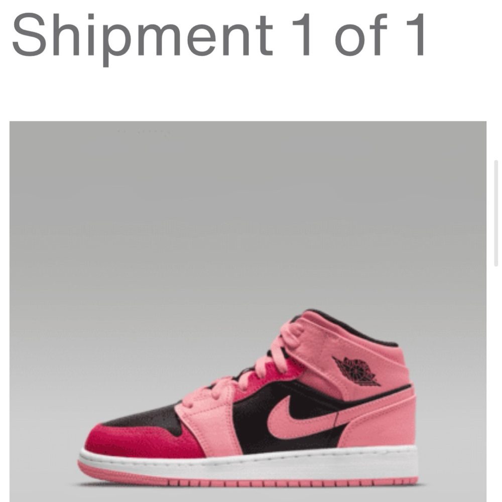 Pink and Black High-Top Sneakers